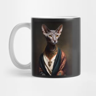 Royal Portrait of an Oriental Shorthair Cat Mug